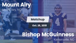 Matchup: Mount Airy High vs. Bishop McGuinness  2018