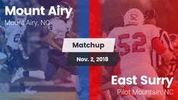 Matchup: Mount Airy High vs. East Surry  2018