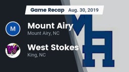 Recap: Mount Airy  vs. West Stokes  2019