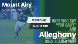 Matchup: Mount Airy High vs. Alleghany  2019