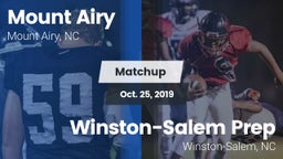 Matchup: Mount Airy High vs. Winston-Salem Prep  2019