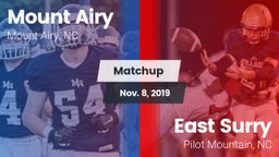 Matchup: Mount Airy High vs. East Surry  2019