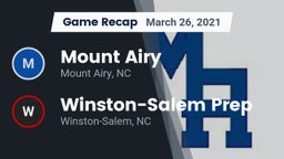 Recap: Mount Airy  vs. Winston-Salem Prep  2021