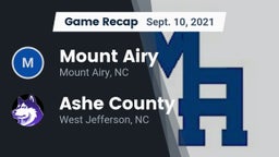 Recap: Mount Airy  vs. Ashe County  2021