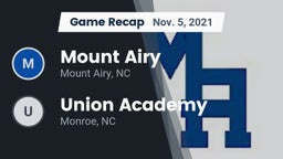 Recap: Mount Airy  vs. Union Academy  2021