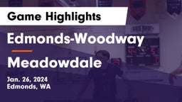 Edmonds-Woodway  vs Meadowdale  Game Highlights - Jan. 26, 2024