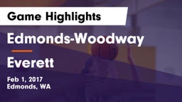 Edmonds-Woodway  vs Everett  Game Highlights - Feb 1, 2017