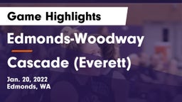 Edmonds-Woodway  vs Cascade  (Everett) Game Highlights - Jan. 20, 2022