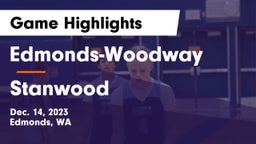 Edmonds-Woodway  vs Stanwood  Game Highlights - Dec. 14, 2023