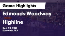 Edmonds-Woodway  vs Highline Game Highlights - Dec. 28, 2023