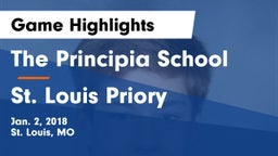 The Principia School vs St. Louis Priory  Game Highlights - Jan. 2, 2018