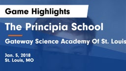 The Principia School vs Gateway Science Academy Of St. Louis Game Highlights - Jan. 5, 2018
