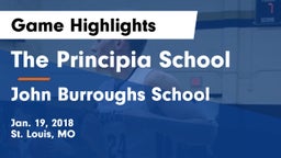 The Principia School vs John Burroughs School Game Highlights - Jan. 19, 2018