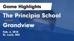 The Principia School vs Grandview  Game Highlights - Feb. 6, 2018