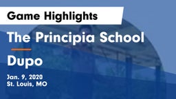 The Principia School vs Dupo  Game Highlights - Jan. 9, 2020