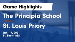 The Principia School vs St. Louis Priory  Game Highlights - Jan. 19, 2021