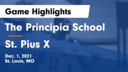 The Principia School vs St. Pius X  Game Highlights - Dec. 1, 2021