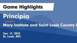 Principia  vs Mary Institute and Saint Louis Country Day School Game Highlights - Jan. 17, 2023