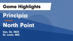Principia  vs North Point  Game Highlights - Jan. 26, 2023