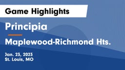 Principia  vs Maplewood-Richmond Hts. Game Highlights - Jan. 23, 2023