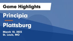 Principia  vs Plattsburg  Game Highlights - March 10, 2023