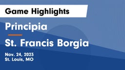 Principia  vs St. Francis Borgia  Game Highlights - Nov. 24, 2023