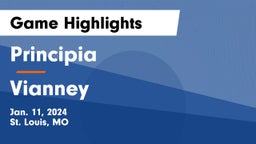 Principia  vs Vianney  Game Highlights - Jan. 11, 2024