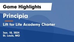 Principia  vs Lift for Life Academy Charter  Game Highlights - Jan. 10, 2024