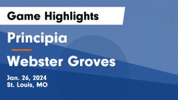 Principia  vs Webster Groves  Game Highlights - Jan. 26, 2024
