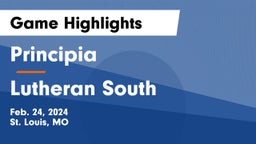 Principia  vs Lutheran South   Game Highlights - Feb. 24, 2024