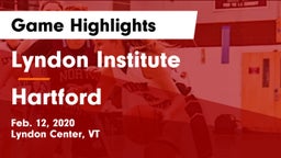 Lyndon Institute vs Hartford  Game Highlights - Feb. 12, 2020