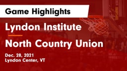 Lyndon Institute vs North Country Union  Game Highlights - Dec. 28, 2021