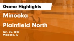 Minooka  vs Plainfield North  Game Highlights - Jan. 25, 2019