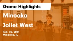 Minooka  vs Joliet West  Game Highlights - Feb. 26, 2021