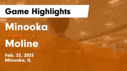 Minooka  vs Moline  Game Highlights - Feb. 22, 2023