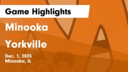 Minooka  vs Yorkville  Game Highlights - Dec. 1, 2023