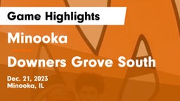 Minooka  vs Downers Grove South  Game Highlights - Dec. 21, 2023