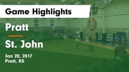 Pratt  vs St. John  Game Highlights - Jan 20, 2017