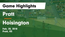 Pratt  vs Hoisington  Game Highlights - Feb. 20, 2018