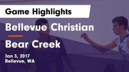 Bellevue Christian  vs Bear Creek Game Highlights - Jan 3, 2017