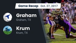 Recap: Graham  vs. Krum  2017