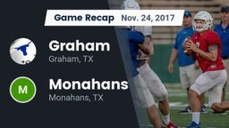 Recap: Graham  vs. Monahans  2017