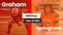 Matchup: Graham  vs. Springtown  2019