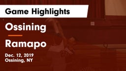 Ossining  vs Ramapo  Game Highlights - Dec. 12, 2019