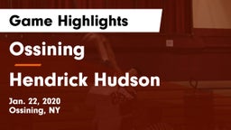 Ossining  vs Hendrick Hudson  Game Highlights - Jan. 22, 2020