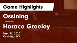 Ossining  vs Horace Greeley  Game Highlights - Jan. 31, 2020