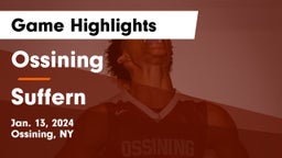 Ossining  vs Suffern  Game Highlights - Jan. 13, 2024