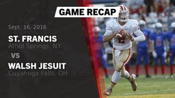 Recap: St. Francis  vs. Walsh Jesuit  2016