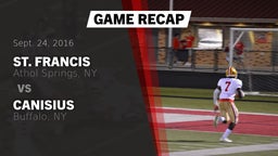 Recap: St. Francis  vs. Canisius  2016
