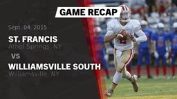 Recap: St. Francis  vs. Williamsville South  2015